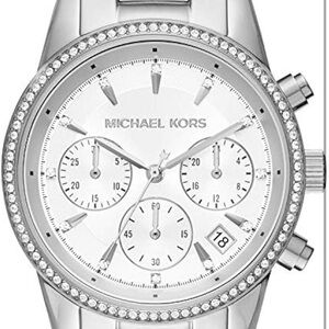 Michael Kors Ritz Women's Watch, Stainless Steel and Pavé Crystal Watch